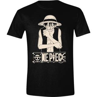 One Piece T-Shirt Luffy Pose Logo Size XL