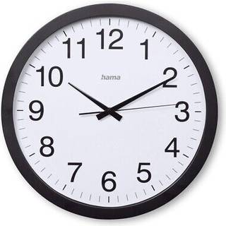 Hama Aruba vægur med lydløst urværk Ø40 cm sort