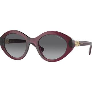 Vogue Briller VO5576SB Polarized 2989T3 52 Solbriller Kvinder Rød - Transparent Cherry Red - 52mm