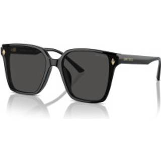 Jimmy Choo Kvinde JC5016D 500087 Solbriller Acetat Sort Grå Firkantet Normal