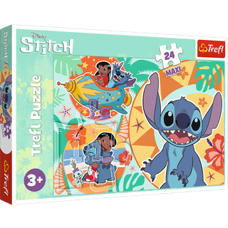 Trefl: Lilo&Stitch, Venskabs maxi puslespil - 24 brikker
