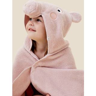 Mori Mori Pink Peppa Pig 100% Cotton Super Soft Kids Hooded Towel