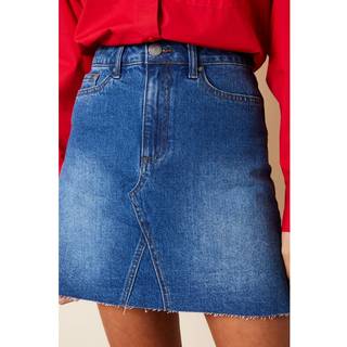 Threadbare Raw Hem Denim Mini NederdeleEU 38 (UK 10)