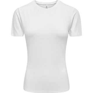 Only - Onlfelina S/S O-Neck Top - 4671817 White