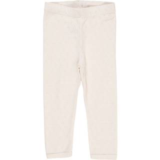 Copenhagen Colors Leggings I Pointelle Cremefarvet 80 cm  Creme  80 cm  kvinde