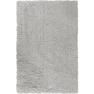 Gulvtæppe 140x200 cm - Lys grå - Langt ryatæppe med skridsikker bagside - Løs tæppe fra Nordstrand Home
