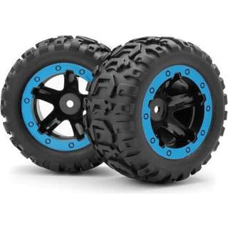 Slyder MT Wheels/Tires Assembled (Black/Blue)