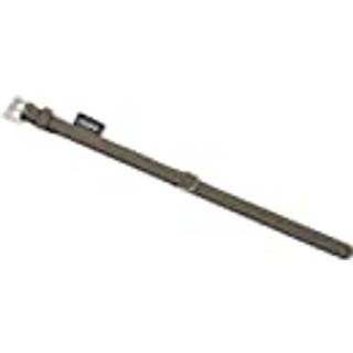 Læderhalsbånd SOUTH - L-XL: 60 cm (50-58 cm) - 28/32 mm - Grå