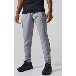 Mens Grey Man Active Performance Jogger Zip Pockets