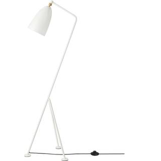 Gubi Gräshoppa Gulvlampe Glossy - Gulvlamper Stål Alabaster White - 10110871