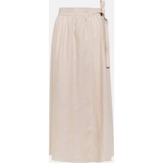 Loro Piana Linen midi skirt - white - S