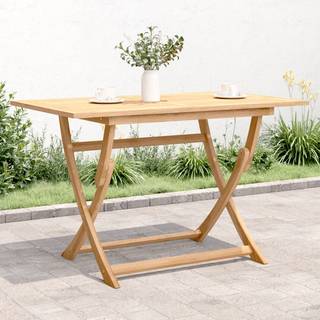 foldbart havebord 120x70x75 cm massivt akacietræ