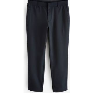 Next Navy Blue Elasticated Waist Plain Front Smart Joggers