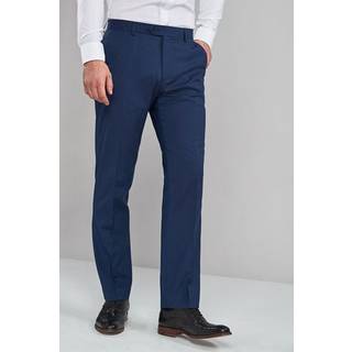 Next Bright Blue Regular Fit Stretch Smart Trousers