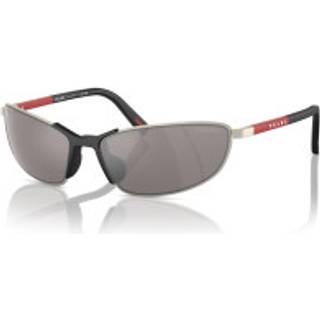 Prada Linea Rossa Mand PS 55ZS 18X80I Solbriller Metal Brun Geometrisk Normal