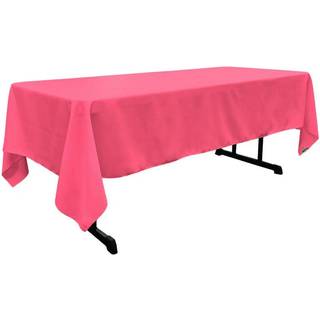 La Linen Polyester Poplin rektangul?r duge 60 af 126-tommer hot pink