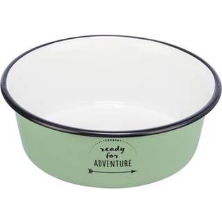 Trixie Bowl enamel/stainless steel 1.9 l/ø 21 cm green