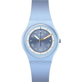 Swatch Frozen Waterfall Bioceramic Light Blue Dial Silicone Strap Unisex Watch SO31L100