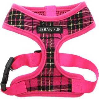 Urban Pup Harness - Pink Tartan / XS