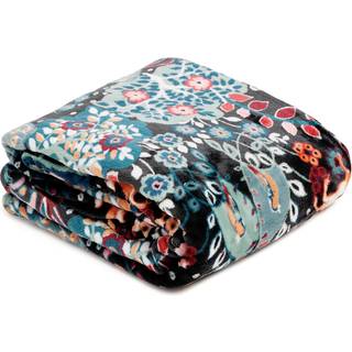 Vera Bradley Women's Fleece Plush Throw Tæppe Enchantment 80 X 50