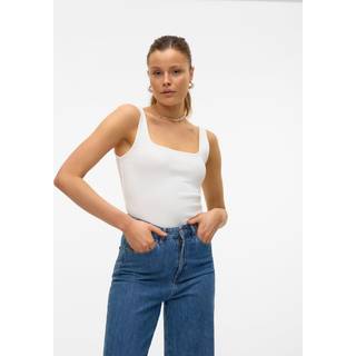 Vero Moda Dame Chloe Firkantet Hals Top Sne Hvid