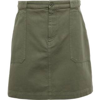 A.P.C. Lea cotton twill miniskirt - green - XXS