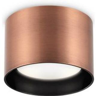 Ideal Lux downlight Spike Round, kobberfarvet, aluminium, Ø 10 cm