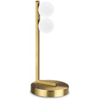Ideal Lux LED-bordlampe Ping Pong messing 2 lyskilder glas metal