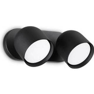 Ideal Lux væglampe Dodo sort 2 lyskilder metal Ø 8,5 cm