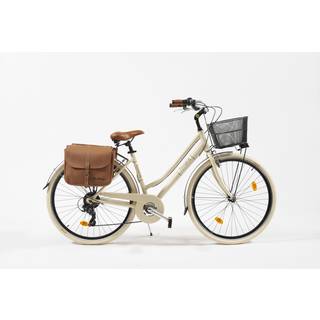 Via Veneto Elegance 28" Lady Klassiske cykel 6V - Beige