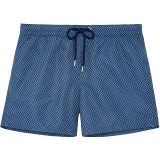 HOM Herren Badeshorts blau Gemustert,unifarben