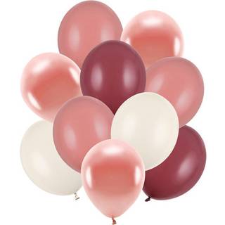10 stk. Latexballoner Pastel & Rosaguld 27-31 cm – Luksuriøs festdekoration