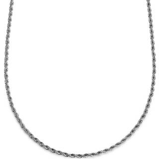 Essentials | 4 mm Sølvfarvet Reb Kæde Halskæde