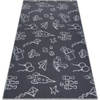 Tæppe til børn TOYS legetøj, børns - grå 100x500 cm
