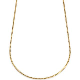 Essentials | 3 mm Guldfarvet Buet Box Chain Halskæde