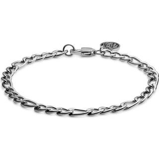 Essentials | 6 mm Sølvfarvet Figaro Kæde Armbånd