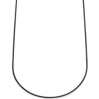 Essentials | 2 mm Gunmetal Sort Snake Kæde Halskæde