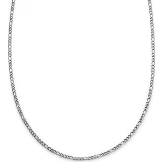 Essentials | 2 mm Sølvfarvet Figaro Kæde Halskæde