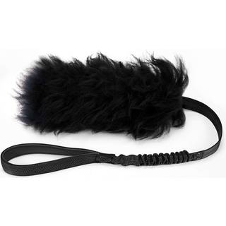 HOWGO Hunde Rope Toy Hunde Bungee Chaser Legetj 100 % freskind Lugt af freskind til alle racer (sort kort uden bold)