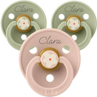 Bibs Studio Line, Str. 1 (0-6 Mdr.), Rund - Latex, Sutter Med Navn