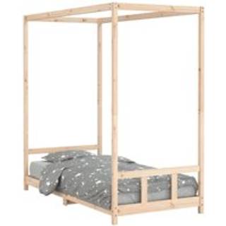 sengeramme til juniorseng 90x190 cm massivt fyrretræ