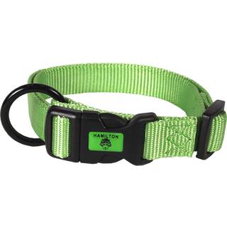 Hamilton Justerbar Nylon Hundehalsb?nd Lime 5/8"""" x 12-18""""