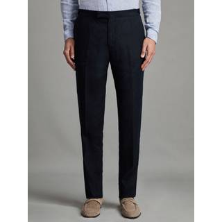 Reiss Reiss Navy Kin Slim Fit Linen Trousers