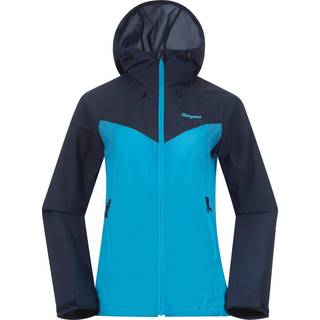 Bergans Women's Rabot Windbreaker Jacket Aqua Lagoon/Navy Blue, M