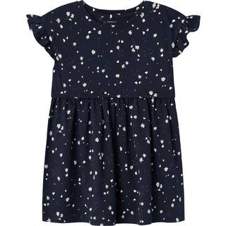 Name It Dark Sapphire Print Kjole - Str. 4y 104cm