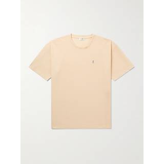 SAINT LAURENT - Logo-Embroidered Cotton-PiquÃ© T-Shirt - Men - Yellow - XXL