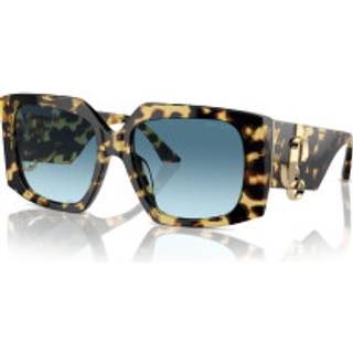 Jimmy Choo Kvinde JC5006U 500419 Solbriller Acetat Havana Blå Sommerfugl Normal Skygge