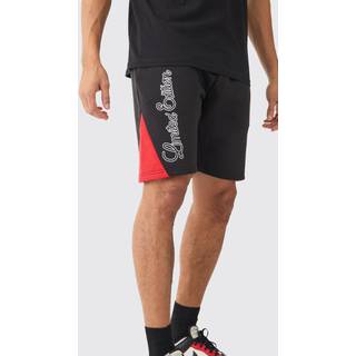 Mens Black Loose Fit Limited Edition Gusset Short