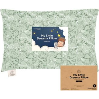 Keababies Toddler Pillow With Pillowcase Jumbo 14x20 - Blød organisk bomulds småbarnspuder til sovende - Maskinvaskbar - Perfekt til rejsesæt Sæt