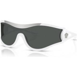 Versace Unisex VE4475 314/87 Solbriller Injiceret Hvid Grå Geometrisk Normal